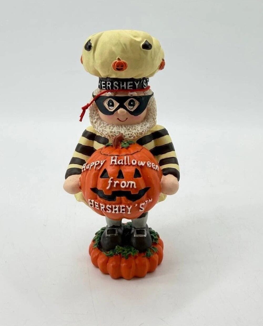 Vintage 1998 Kurt Adler Hershey's Happy Halloween Pumpkin Figurine